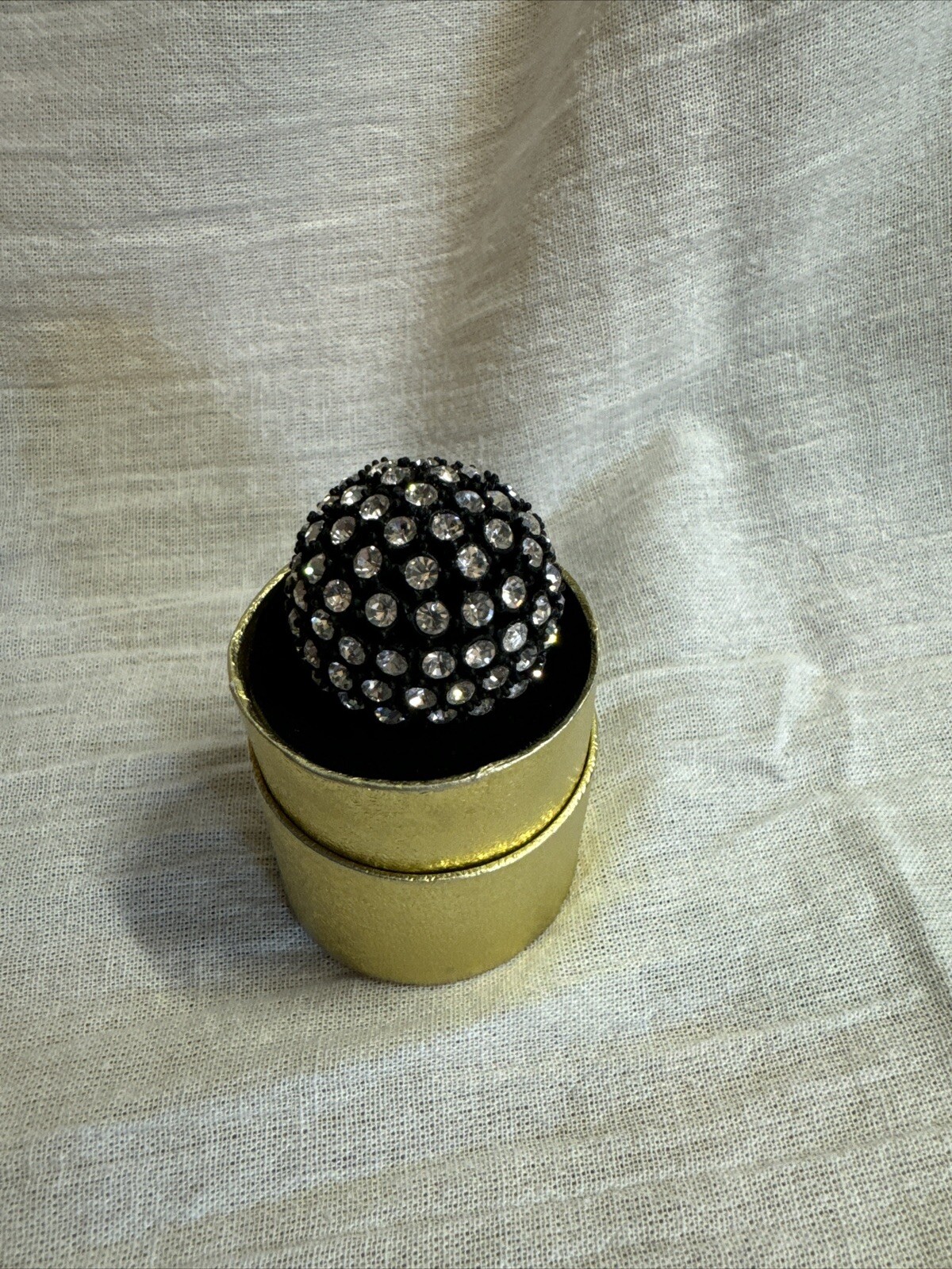 Rhinestone Dome Style Statement Ring Adjustable - image 4