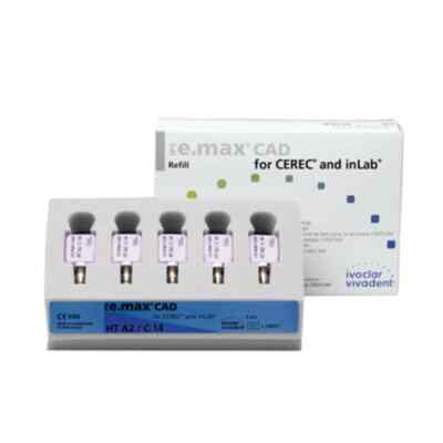 IPS e.max CAD for CEREC / inLab HT Block, Shade C1 Size I12, 5-pack