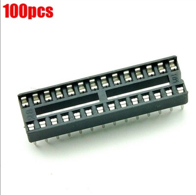 Buy 28-Pin Wide DIP IC Socket Base Adaptor – Pack of 5 Online | Fast
