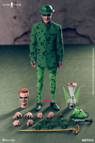 Figurine homme 12 pouces Mar Toys MAT015 1/6 Batman Forever Riddler Jim Carrey en précommande - Photo 1/24
