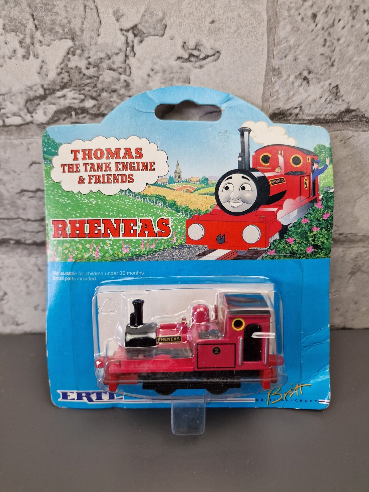 ERTL Thomas The Tank Engine Toy - Rheneas Steam Locomotive, Carded, 1996, New