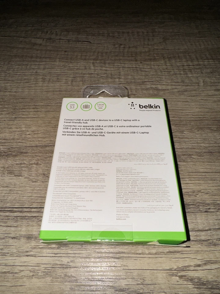 Belkin Usb-c 4-port Mini Hub [also Known As Usb Type-c] - Usb Type C - External - Image 2 of 2