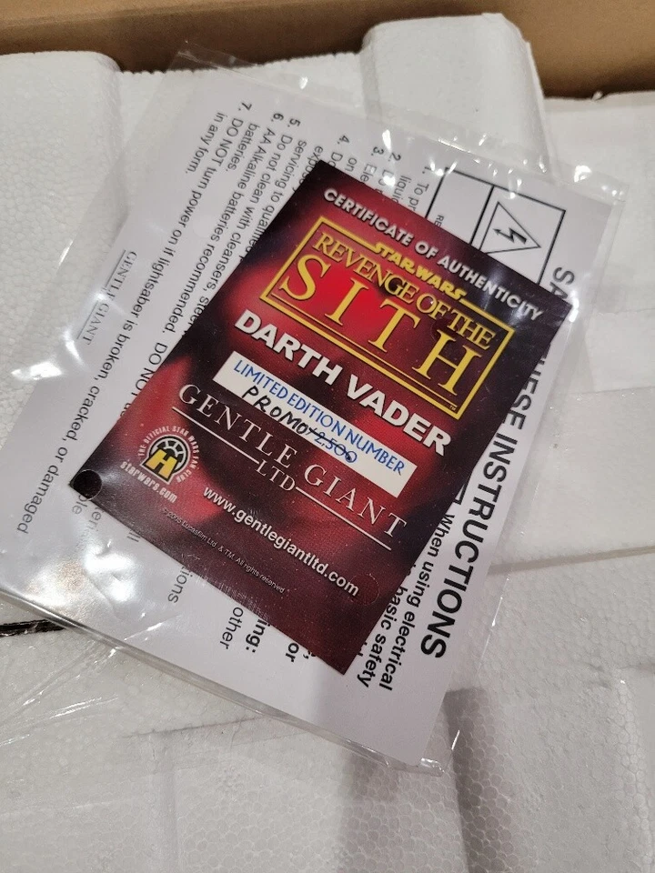 RARE PROMO - Gentle Giant Star Wars Chrome Edition Darth Vader Statue - BNIB - Image 3 of 4