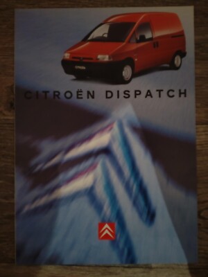 Citroen Dispatch 1.9 Diesel 1.9 Turbo Panel Fensterheber Van UK Broschüre Juli 1996