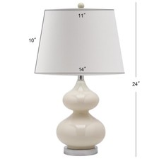 Safavieh EVA DOUBLE GOURD TABLE LAMP, Reduced Price 2172733534 LIT4086F-SET2