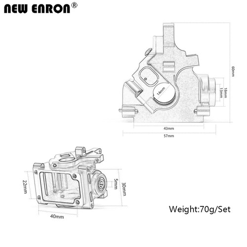 Diff Gearbox Case Bulkhead AR310854 for RC Arrma 6S Mojave Talion Outcast Felony - Picture 2 of 25