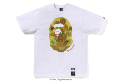 A Bathing Ape x Van Gogh Museum Ape Head Canvas Art Tee Sun