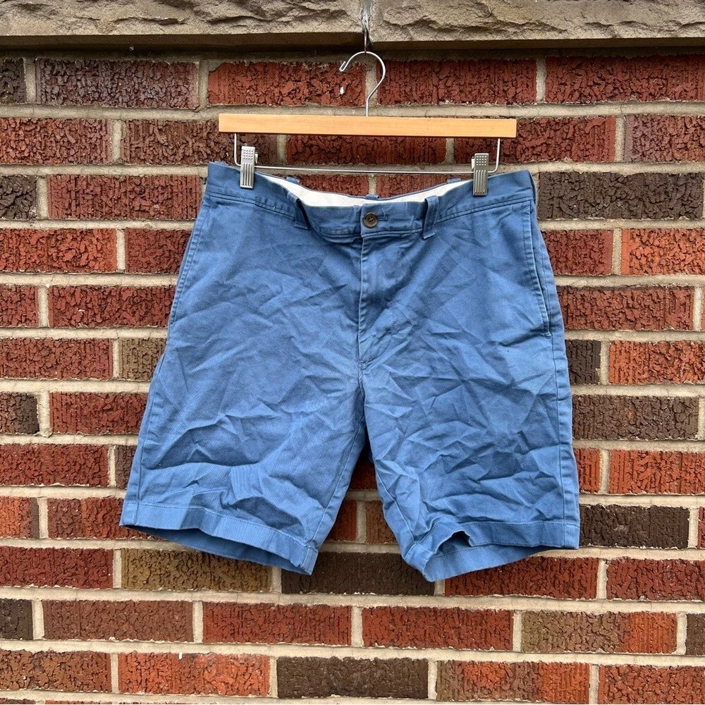 J. Crew Mercantile Dusty Blue Flat Front Chino Shorts
