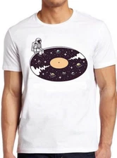Cosmic Sound Vinly Astronaut Planets Solar System Sun Meme Gift UNISEX  t-shirt