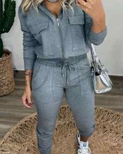 Autumn Women's 2-Piece Hoodie  Sweatpants Set   Drawstring Cuffed Pants