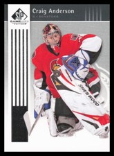 2011-12 SP Game Used  #66 Craig Anderson  Ottawa Senators
