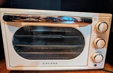 Galanz 0.9 Cu. ft. Retro Bebop Beige Convection Toaster Oven 6 Slices Toast