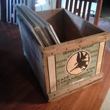 CAPE COD ANTIQUE CRANBERRIES HONKER BRAND PAPER LABEL WOOD CRATE U.S.A.