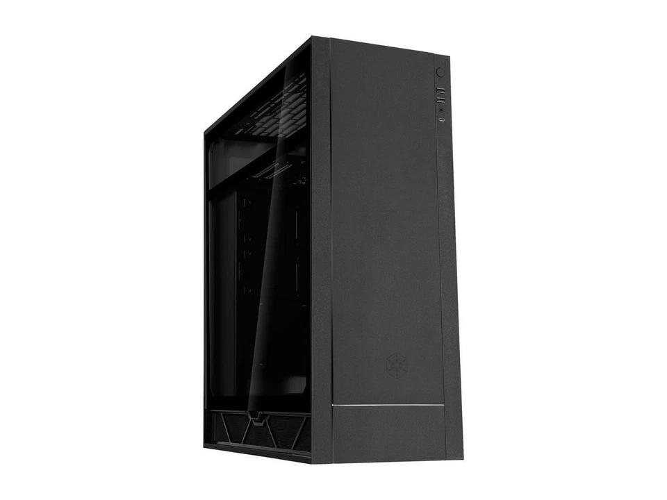 SilverStone ALTA F1 SST-ALF1B-G Black Aluminuml / Steel / Tempered Glass ATX Mid - Image 2 of 4