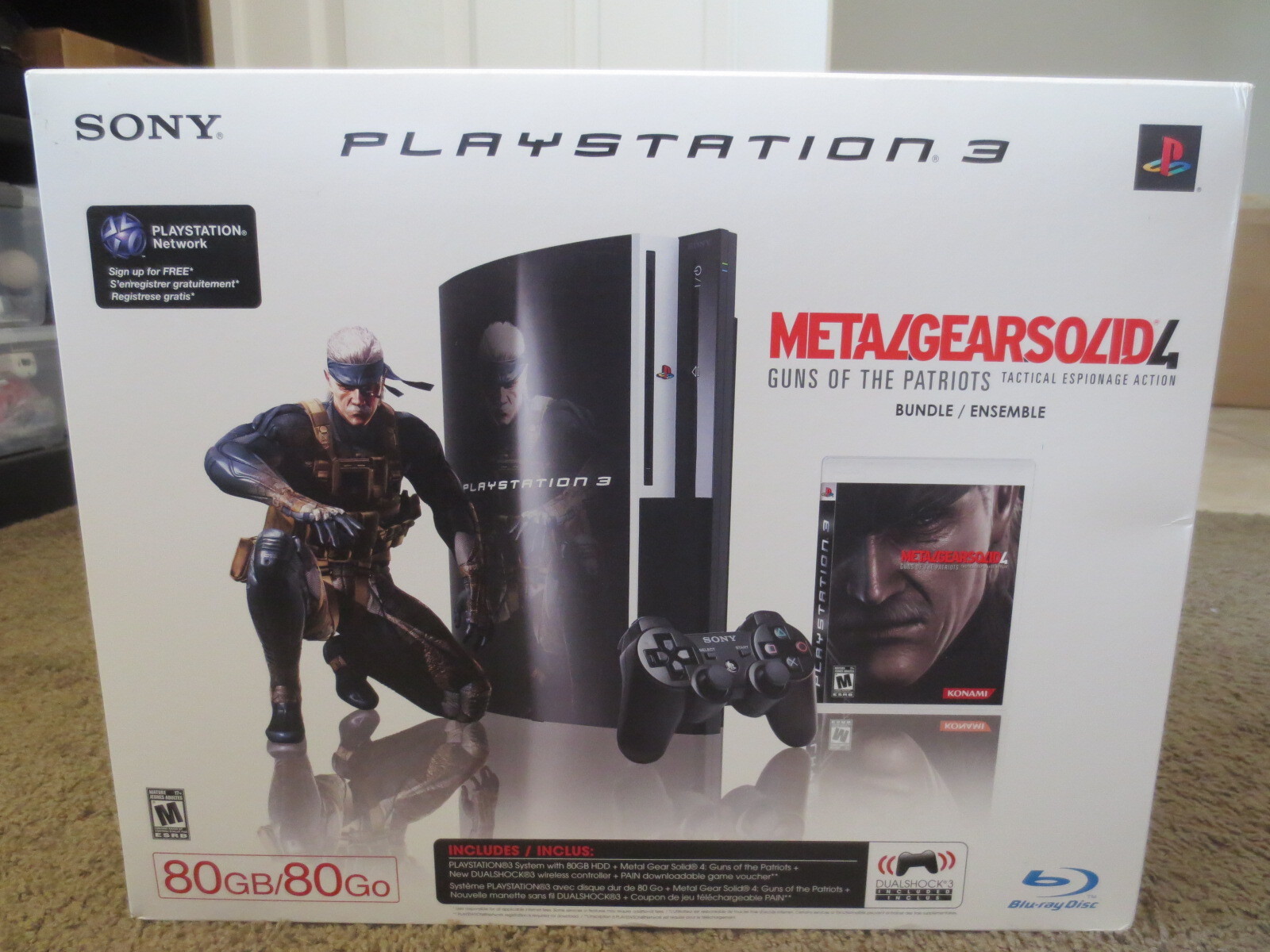 Isoleren Beperken opwinding NEW Sony PlayStation 3 Metal Gear Solid 4 80gb System PS3 Console CECHE01  MG 840356941868 | eBay