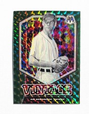 Hal Newhouser ~ 2021 Panini Mosaic ~ Green Prizm #V10 Vintage
