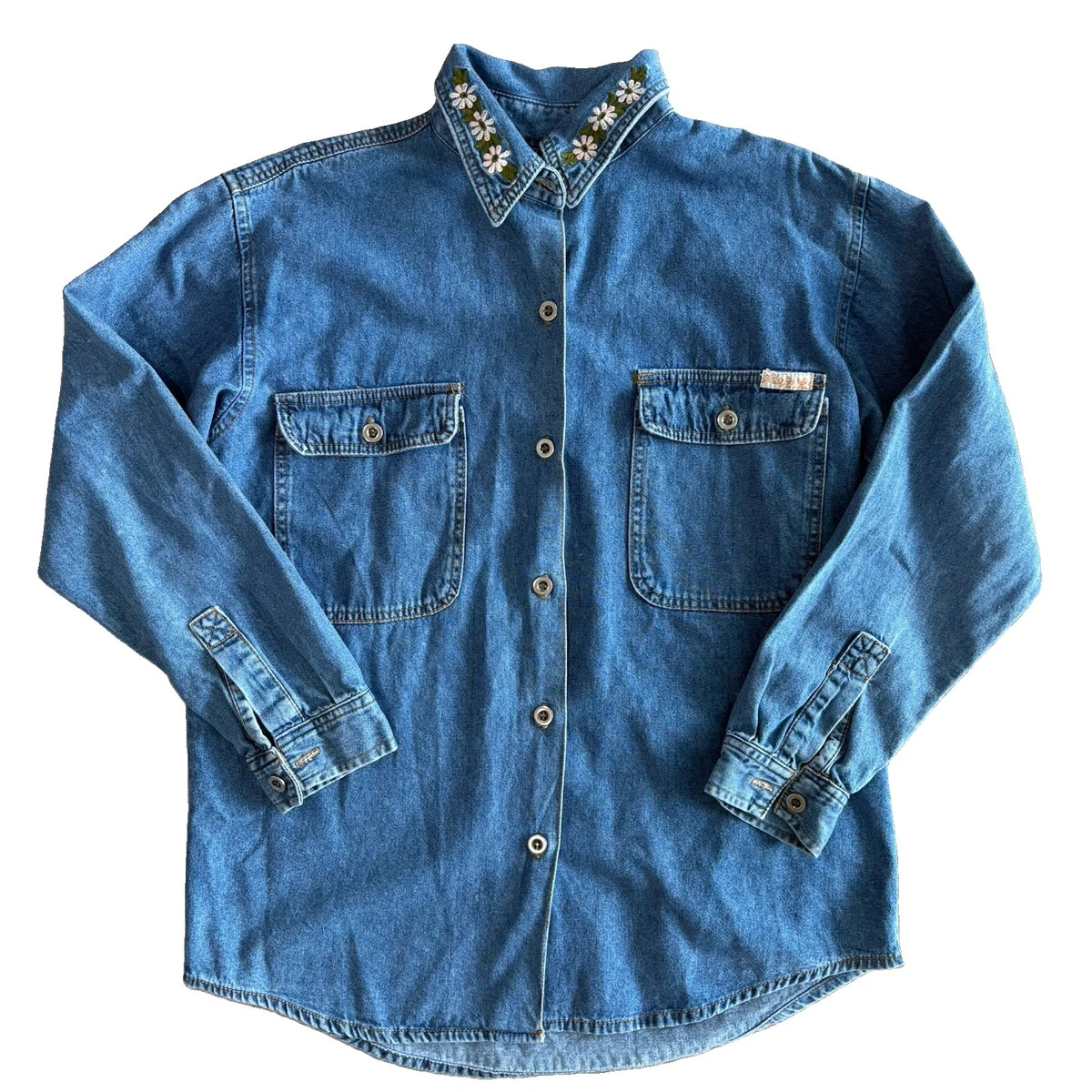 Denim 1990s Vintage Tops for Women for sale | eBay
