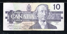 Canada  Bank of Canada MacDonald $10  Series 1989