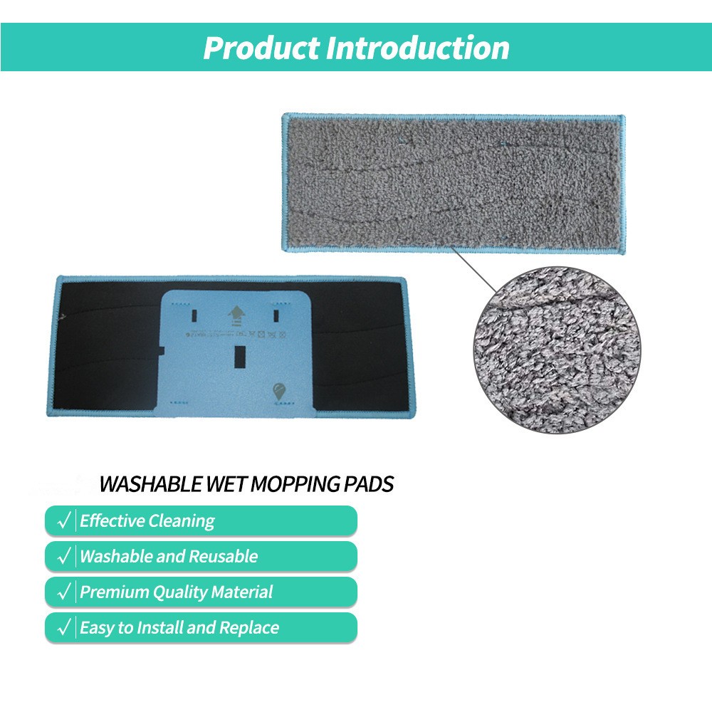 5Pcs Washable Wet Mopping Pads Cleaning Compatible For Braava Jet m6 Robot Mop L