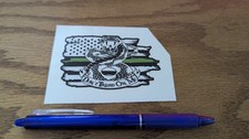 Don't Tread On Me Army Armed Forces USA Flag Rattle Snake Military Sticker Decal