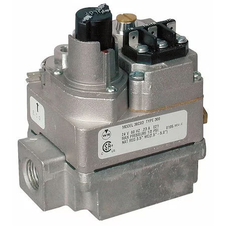 White-Rodgers 36C03-300 Gas Valve, Ng/Lp, Standing Pilot, 24Vac, 2.5 To 5.0 In