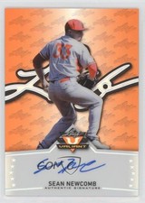 2014 Leaf Valiant Orange Prismatic /50 Sean Newcomb #BA-SN1 Auto 10lp