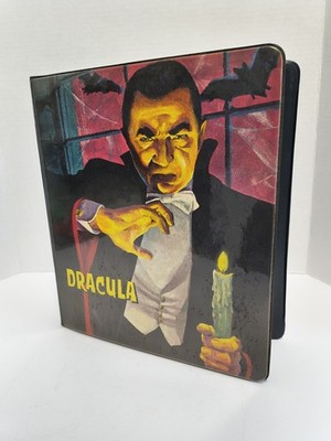 ORIGINAL 1963 UNIVERSAL MONSTERS DRACULA 3 RING BINDER EXCELLENT
