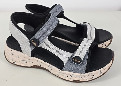 Taos Womens SUPER SIDE Dove Gray Sport Slingback Sandals Sz 9 - Picture 2 of 7