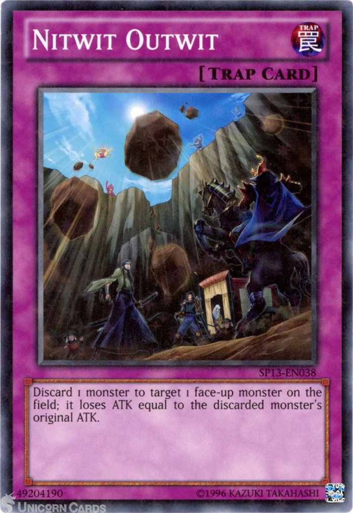 SP13-EN038 Nitwit Outwit : Starfoil Rare UNL Edition Mint YuGiOh Card