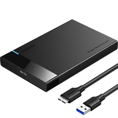 UGREEN 2.5'' Hard Drive Enclosure USB 3.0 to SATA III Adapter Supports 2.5 Inch