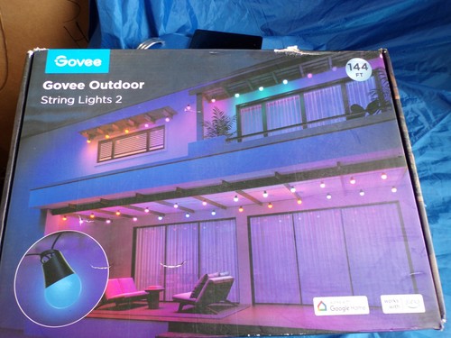 144ft Smart Outdoor String Lights with Dimmable LED and App Control - Picture 7 of 13