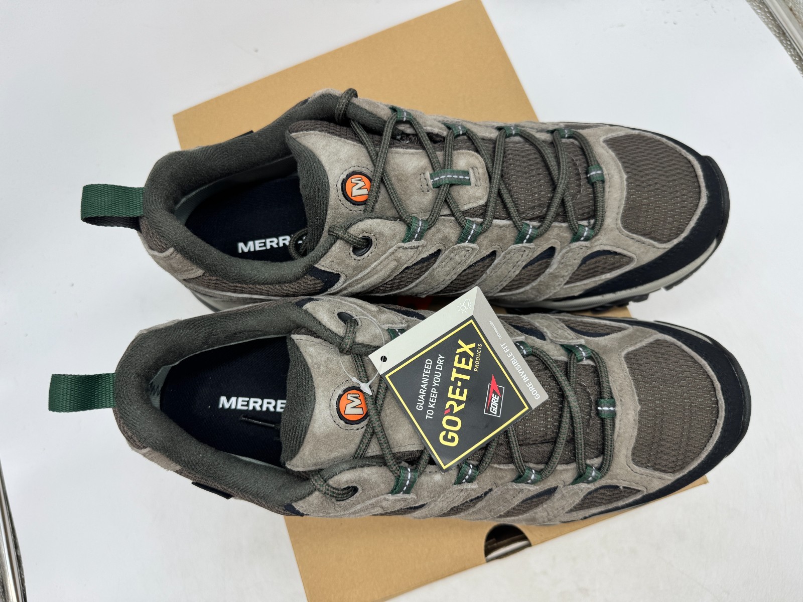 Scarpa da trekking Merrell uomo Moab 3 GTX GORE TEX impermeabile scamosciata boulder taglia 10 5