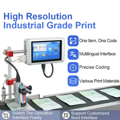Online inkjet printer does not include conveyor printing date and batch number