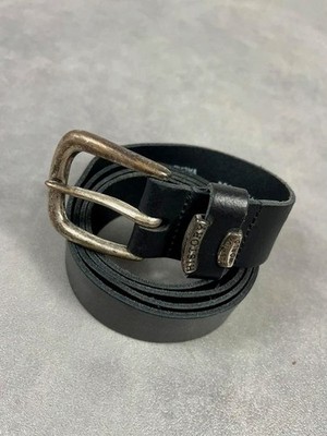 Ledergürtel schwarz Vintage Archiv Y2K Made in France 105cm