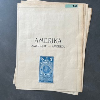 USA Vereinigte Staaten Briefmarken Vordruck Sammlung 5 Seiten 73B