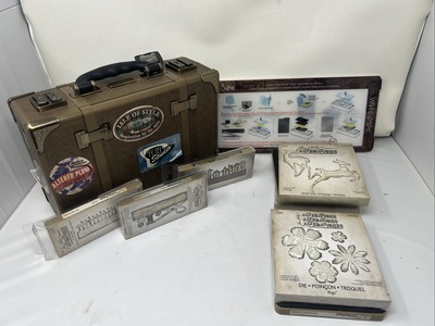 SIZZIX VAGABOND SUITCASE TIM HOLTZ DIE CUTTING EMBOSSING W/cord And Extras