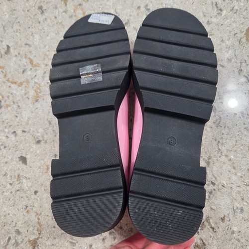 Wild Diva Plateau Mary Janes klobiger Absatz Schnallenriemen rosa Schuhe 8 - Bild 4 von 9