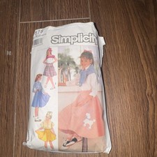Simplicity Pattern 7878 - Girls Set Of Skirts Size 7, 8 10 Cut