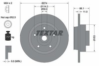 2 X Bremsscheibe Textar 92232603 FüR Renault