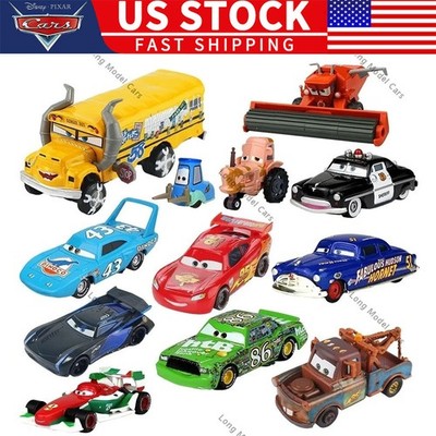 Disney Pixar Cars Movie 1:55 Diecast Lightning McQueen Mater Chick King Toy New