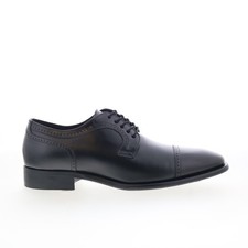 Johnston Murphy Cormac Cap Toe Mens Black Oxfords Cap Toe Shoes