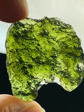 Raw Moldavite Regular Grade Tektite 75CT Textured With Certificate Authenticity