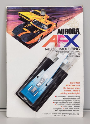 Vtg 1973 AURORA AFX Dyno-Mite Blue White Dragster Slot Car 1794 NEW Open Package