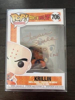 Funko Pop!  Dragon Ball Z Krillin Vinyl Figure #706 Signed by: Laura Steele!