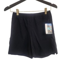 NWT Columbia Boys Hiking Sweat Wicking Shorts Black M