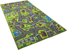 Kids Carpet Playmat Rug City Life Great for Playing with Cars and Toys - Play Le