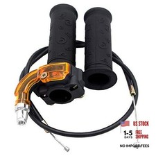 7/8" 22mm Twist Throttle Accelerator Grip and Throttle Cable for 47cc 49cc