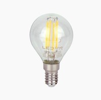 5X E14 LED Leuchtmittel 4W 4000K 480Lm 230V G45 Neutralweiß, LED line Lite