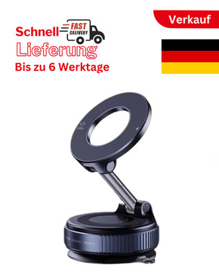 Car Phone Mount Magnetic Vacuum Holder 360° Foldable Stand for iPhone Samsung