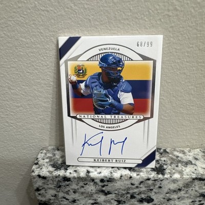 Keibert Ruiz 2021 Panini National Treasures International Auto 68 /99 #IT-KR Los